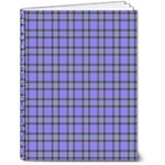 Blue Tartan Plaid 1 6  x 8  Hardcover Notebook