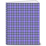 Blue Tartan Plaid 1 7  x 9  Hardcover Notebook