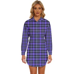 Womens Long Sleeve Shirt Dress 