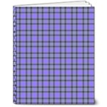 Blue Tartan Plaid 1 8  x 10  Hardcover Notebook