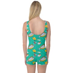 One Piece Boyleg Swimsuit 