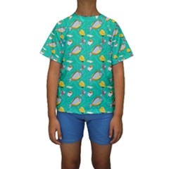 Kids  Short Sleeve Swimwear 