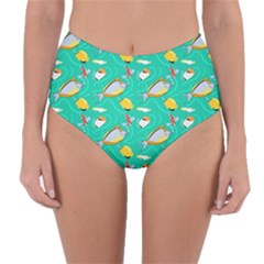 Reversible High-Waist Bikini Bottoms 