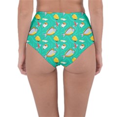 Reversible High-Waist Bikini Bottoms 