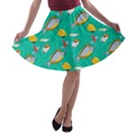 Naso Flame Fabric A-line Skater Skirt