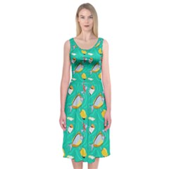 Naso Flame Fabric Midi Sleeveless Dress from ArtsNow.com