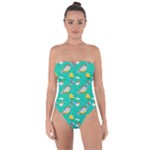 Naso Flame Fabric Tie Back One Piece Swimsuit