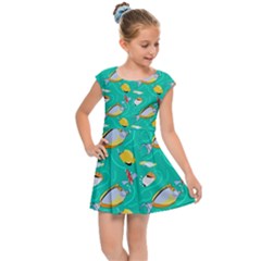 Kids  Cap Sleeve Dress 