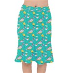 Naso Flame Fabric Short Mermaid Skirt