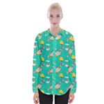 Naso Flame Fabric Womens Long Sleeve Shirt