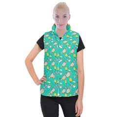 Naso Flame Fabric Women s Button Up Vest from ArtsNow.com