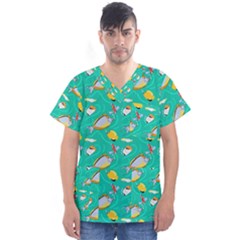 Men s V-Neck Scrub Top 