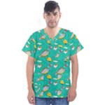 Naso Flame Fabric Men s V-Neck Scrub Top