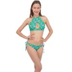 Naso Flame Fabric Cross Front Halter Bikini Set