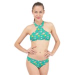 Naso Flame Fabric High Neck Bikini Set