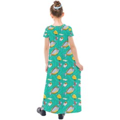 Kids  Short Sleeve Maxi Dress 