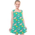 Naso Flame Fabric Kids  Cross Back Dress