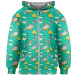 Naso Flame Fabric Kids  Zipper Hoodie Without Drawstring