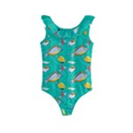 Naso Flame Fabric Kids  Frill Swimsuit