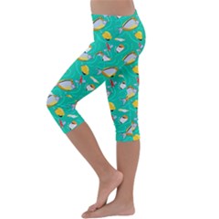 Kids  Lightweight Velour Capri Leggings  