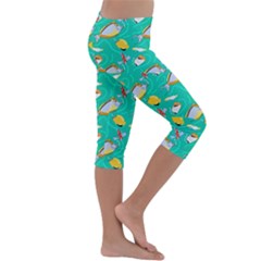 Kids  Lightweight Velour Capri Leggings  