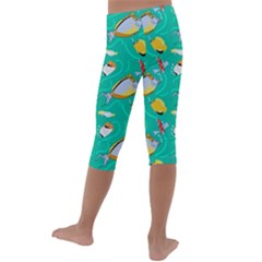 Kids  Lightweight Velour Capri Leggings  