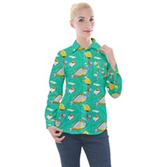 Women s Long Sleeve Pocket Shirt 