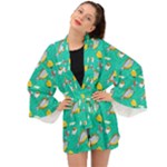 Naso Flame Fabric Long Sleeve Kimono