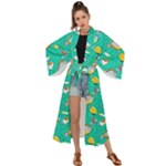 Naso Flame Fabric Maxi Kimono