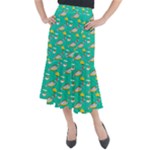 Naso Flame Fabric Midi Mermaid Skirt