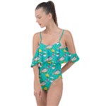 Naso Flame Fabric Drape Piece Swimsuit