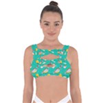 Naso Flame Fabric Bandaged Up Bikini Top