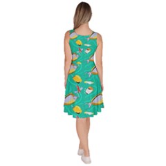 Knee Length Skater Dress With Pockets 