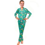 Naso Flame Fabric Kids  Satin Long Sleeve Pajamas Set