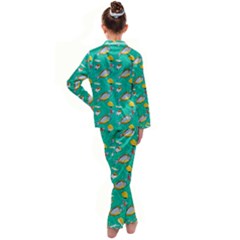 Kids  Satin Long Sleeve Pajamas Set 