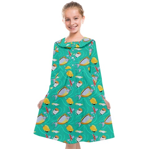 Naso Flame Fabric Kids  Midi Sailor Dress from ArtsNow.com