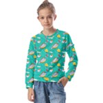 Naso Flame Fabric Kids  Long Sleeve T-Shirt with Frill 