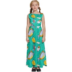 Kids  Satin Sleeveless Maxi Dress 