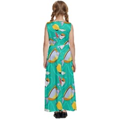 Kids  Satin Sleeveless Maxi Dress 