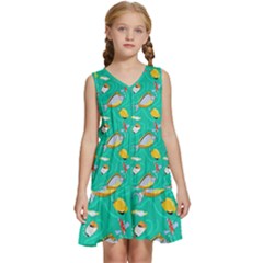 Kids  Sleeveless Tiered Mini Dress 