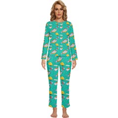 Womens  Long Sleeve Lightweight Pajamas Set 