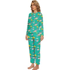 Womens  Long Sleeve Lightweight Pajamas Set 