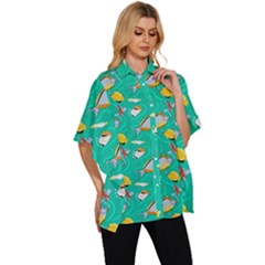 Women s Batwing Button Up Shirt 