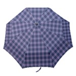 Purple Plaid Tartan 1 Folding Umbrellas