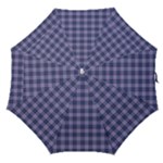 Purple Plaid Tartan 1 Straight Umbrellas