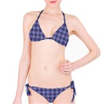 Purple Plaid Tartan 1 Classic Bikini Set