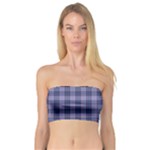 Purple Plaid Tartan 1 Bandeau Top