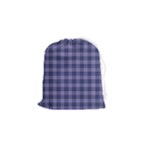 Purple Plaid Tartan 1 Drawstring Pouch (Small)