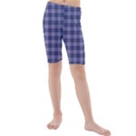 Purple Plaid Tartan 1 Kids  Mid Length Swim Shorts