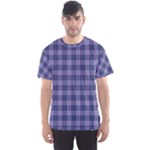 Purple Plaid Tartan 1 Men s Sport Mesh T-Shirt